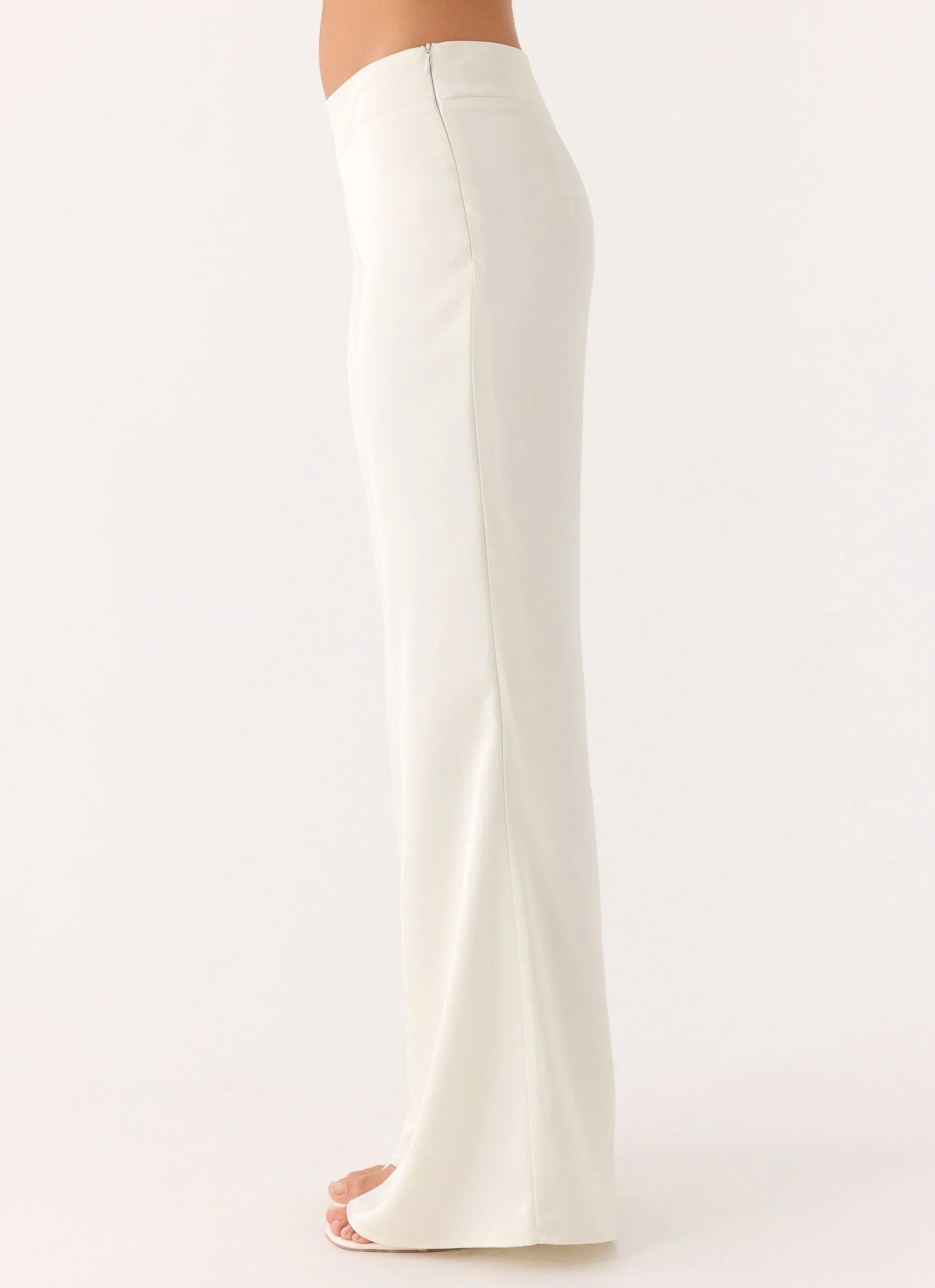 Elmah Low Rise Pants White
