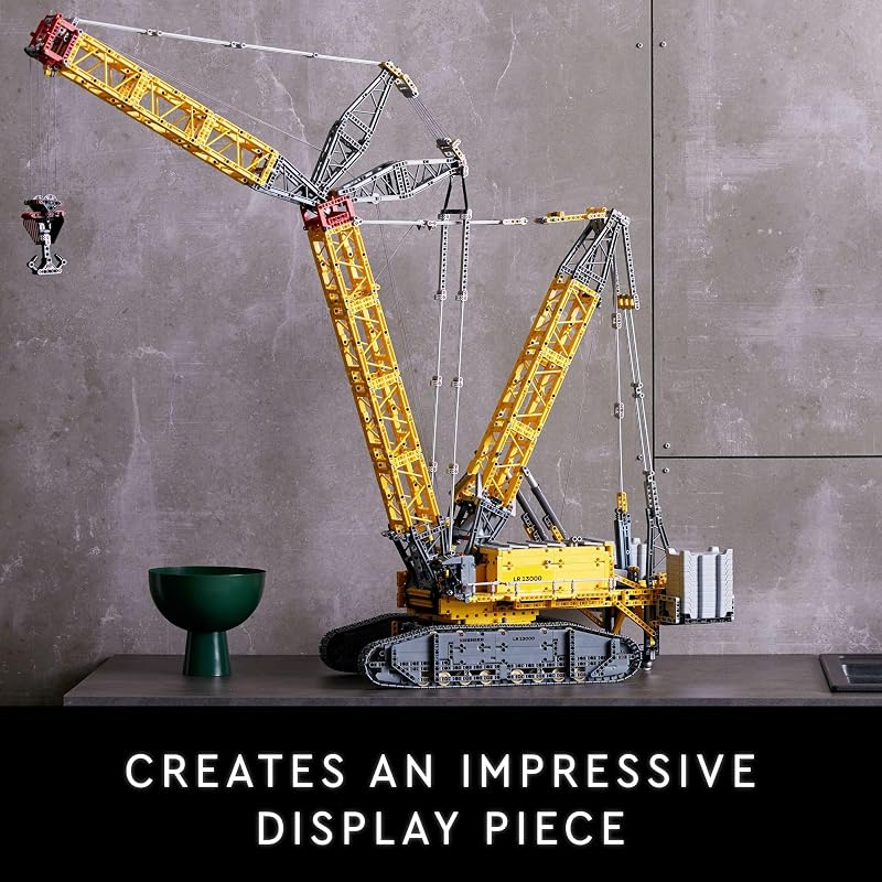 LEGO Technic Liebherr Crawler Crane LR 13000 Model Kit Bedroom or Office Decor for Adults Ages 18 Building Blocks for Adults to Display Gift Ideas 42146