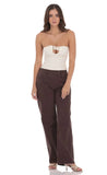 Keyhole Buckle Top in Ivory
