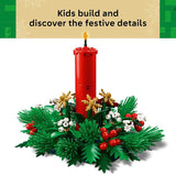 LEGO Christmas Table Decoration Building Toy for Kids Brick Built Holiday Centerpiece Festive Room Decor Christmas Craft for Girls Boys Ages 12 Gift Idea for Families 40743