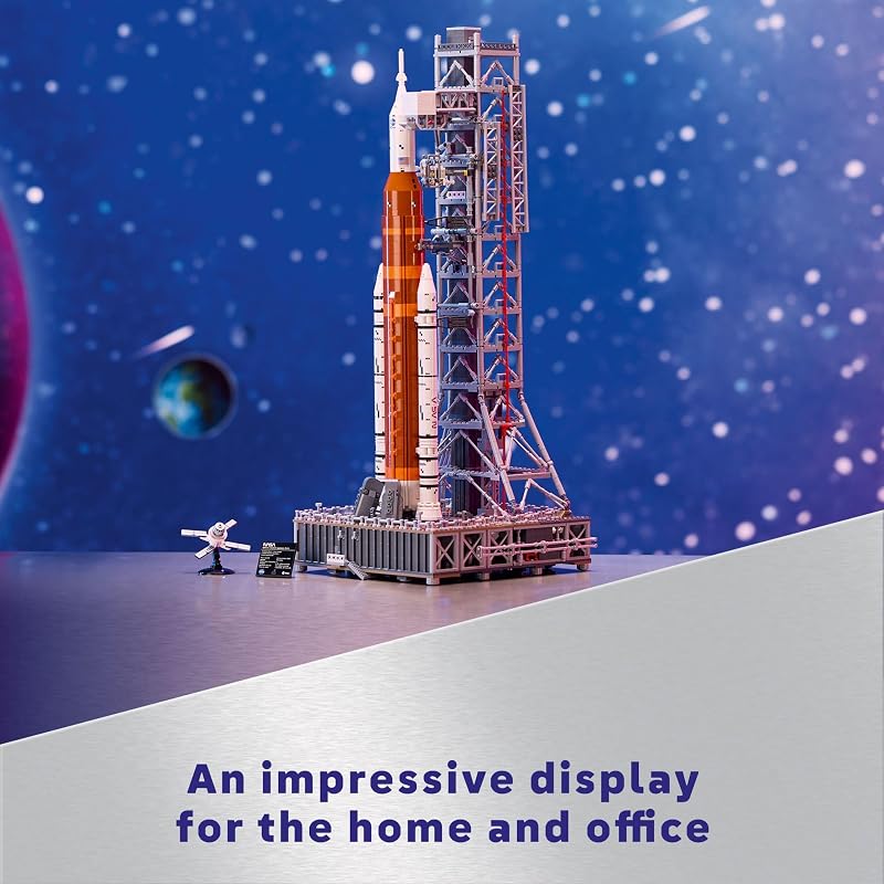 LEGO Icons NASA Artemis Space Launch System DIY Rocket Model Building Set for Adults Ages 18 Gifts for Birthdays Unique Bedroom Decoration for Space NASA Lovers 10341