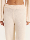 Ecru Fine Knit Trouser