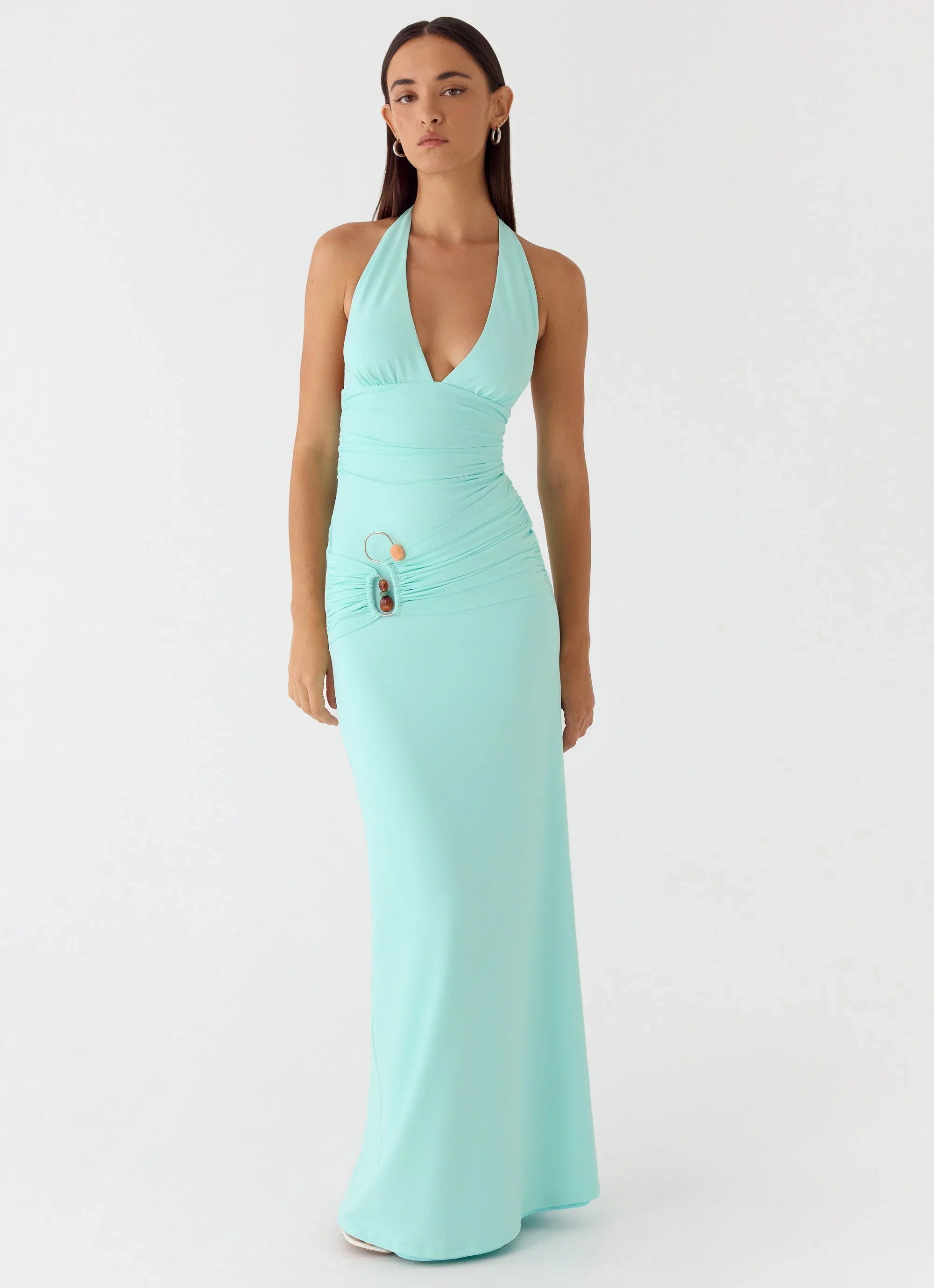 Rhia Halter Maxi Dress Mint