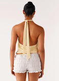 Neptune Halter Top Yellow