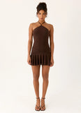 Elektra Mini Dress Chocolate