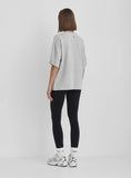 Grey Sunday Distressed Slogan Oversized T Shirt