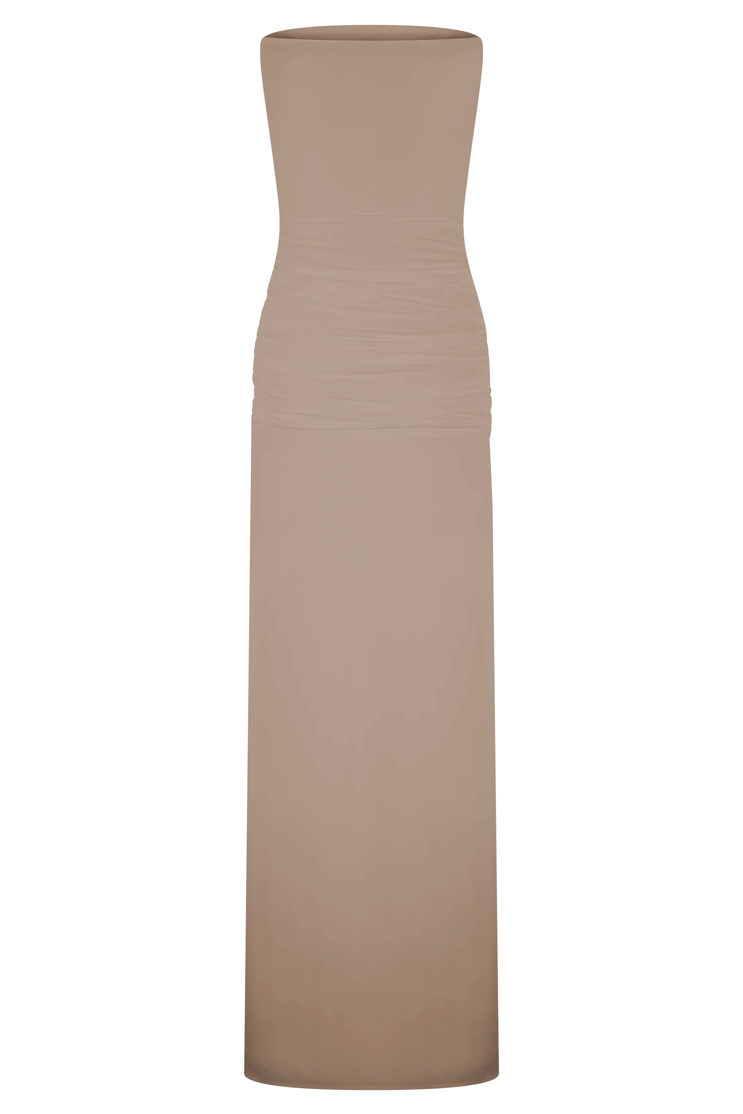 Mirren Strapless Slinky Maxi Dress Bronze