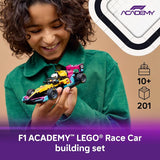 LEGO Speed Champions F1 ACADEMY Race Car Building Toy Pretend Play Racing Vehicle W F1 ACADEMY Minifigure Play Display Toy Car for Boys Girls Ages 10 Gift Idea for Birthdays 77258