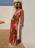 Morning Crush Cowl Maxi Dress Yellow Bloom