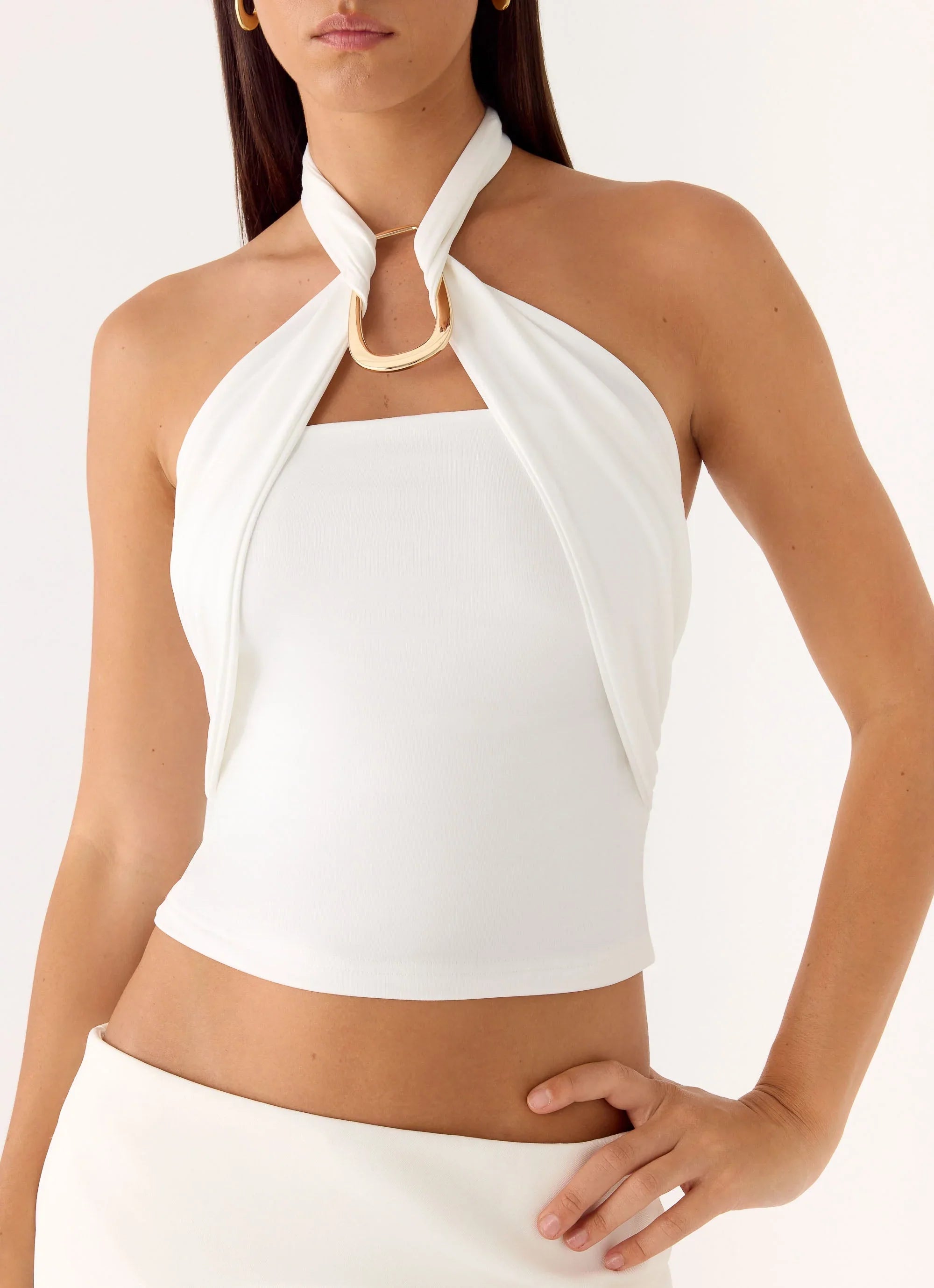 Midnight Sky Top White