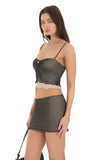 Two Piece Mesh Set in Black