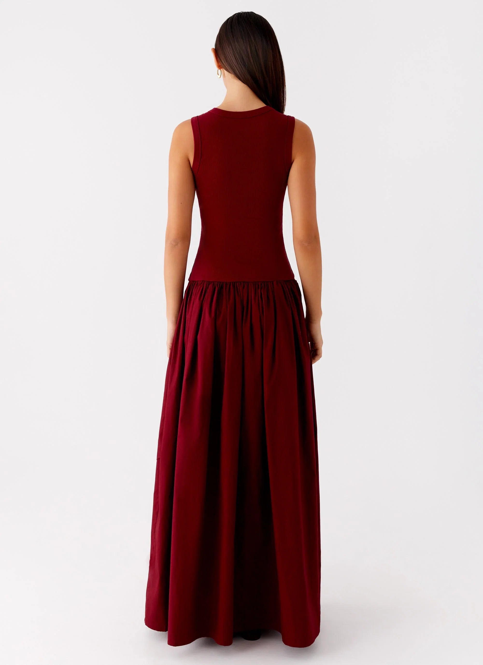Shivani Maxi Dress Maroon