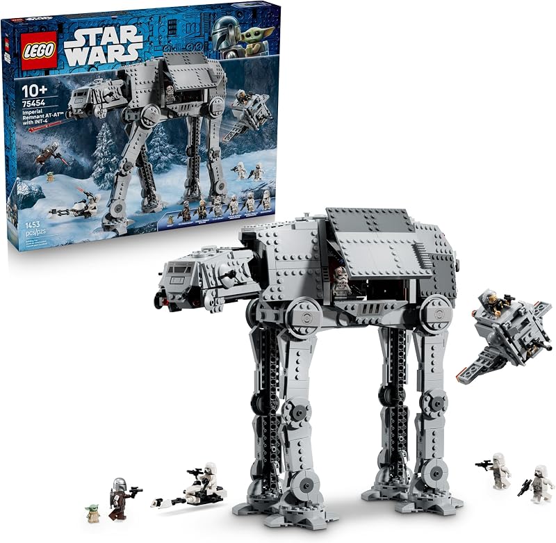 LEGO Star Wars Imperial Remnant AT AT with INT 4 75454 Building Toy for Boys Girls Ages 10 Display as Bedroom Decor 6 Minifigures 1453 pieces Gift for Birthdays