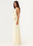 Sandrine Beaded Maxi Dress Yellow