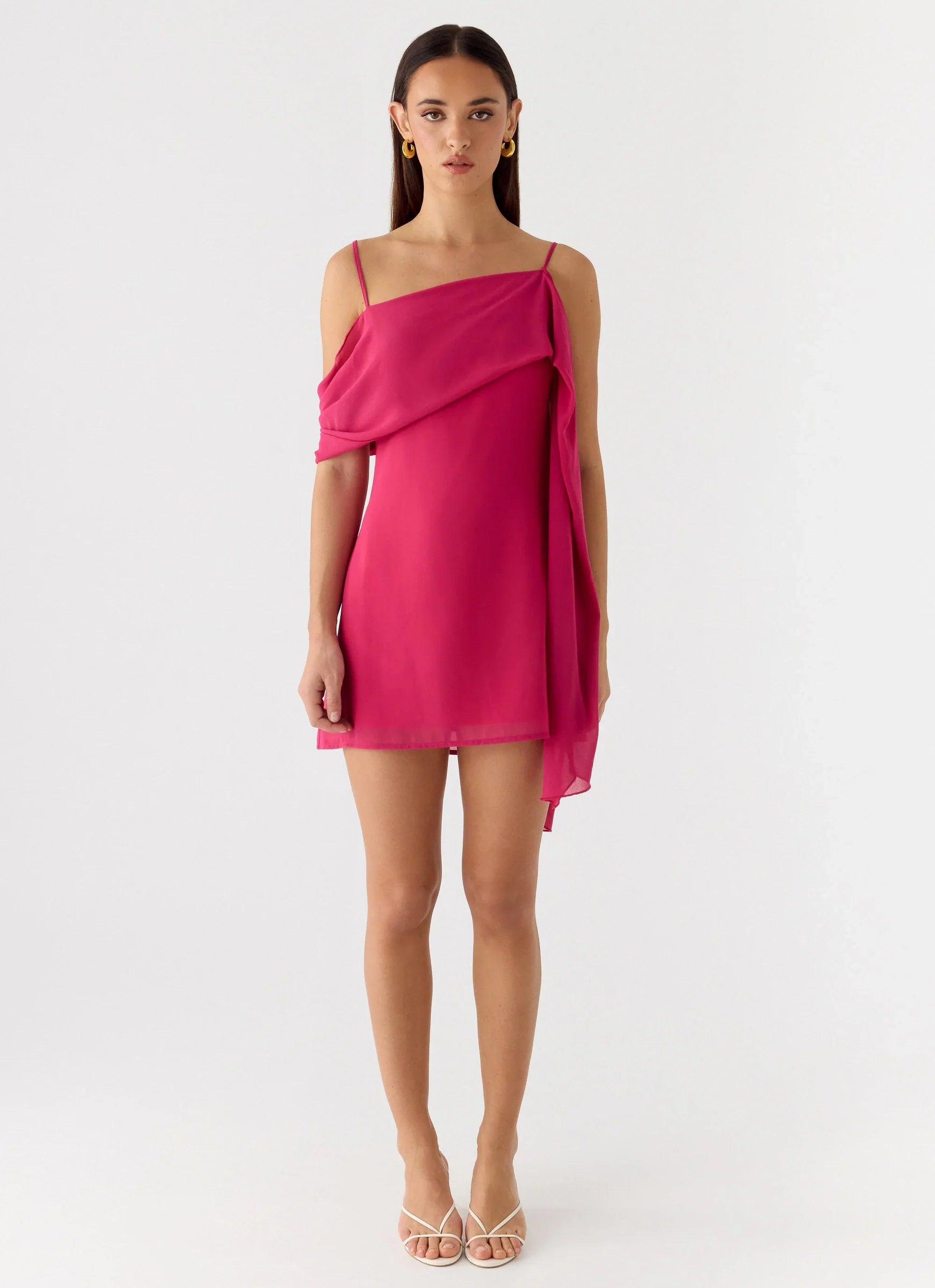 In Your Place Mini Dress Fuchsia