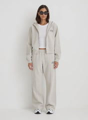 Grey Fourth Studio Cropped Zip Hoodie