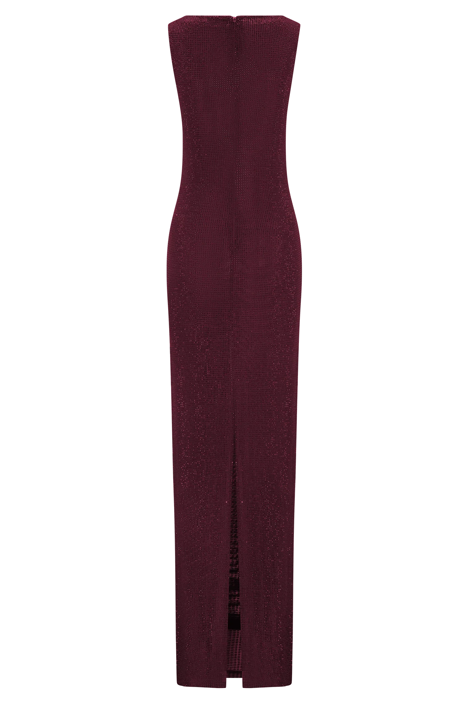 Magnolia Sleeveless Diamante Maxi Dress Wine
