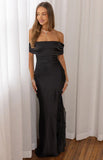 Anica Black Off Shoulder Maxi Dress