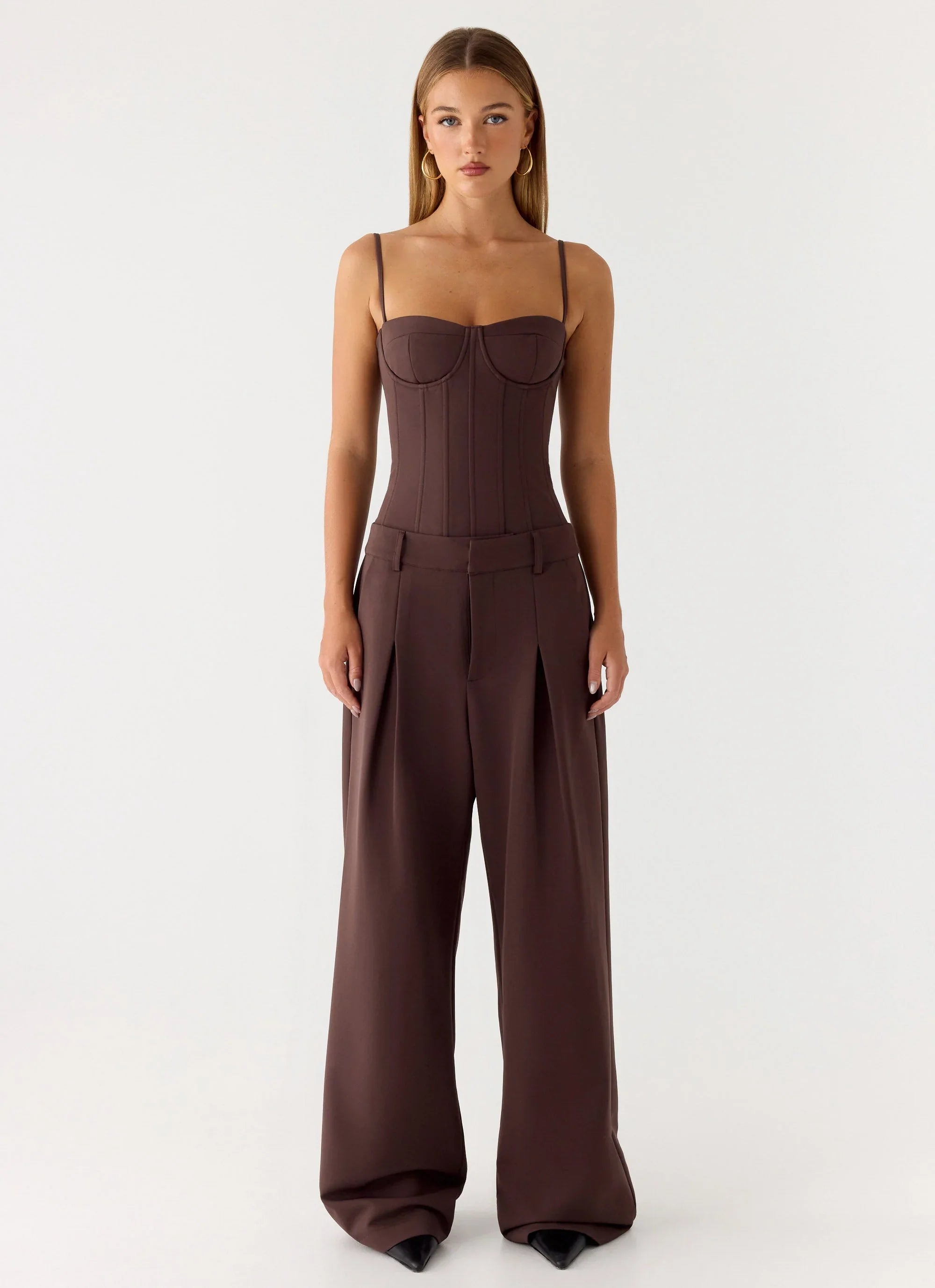 Sora Low Rise Pant Dark Chocolate