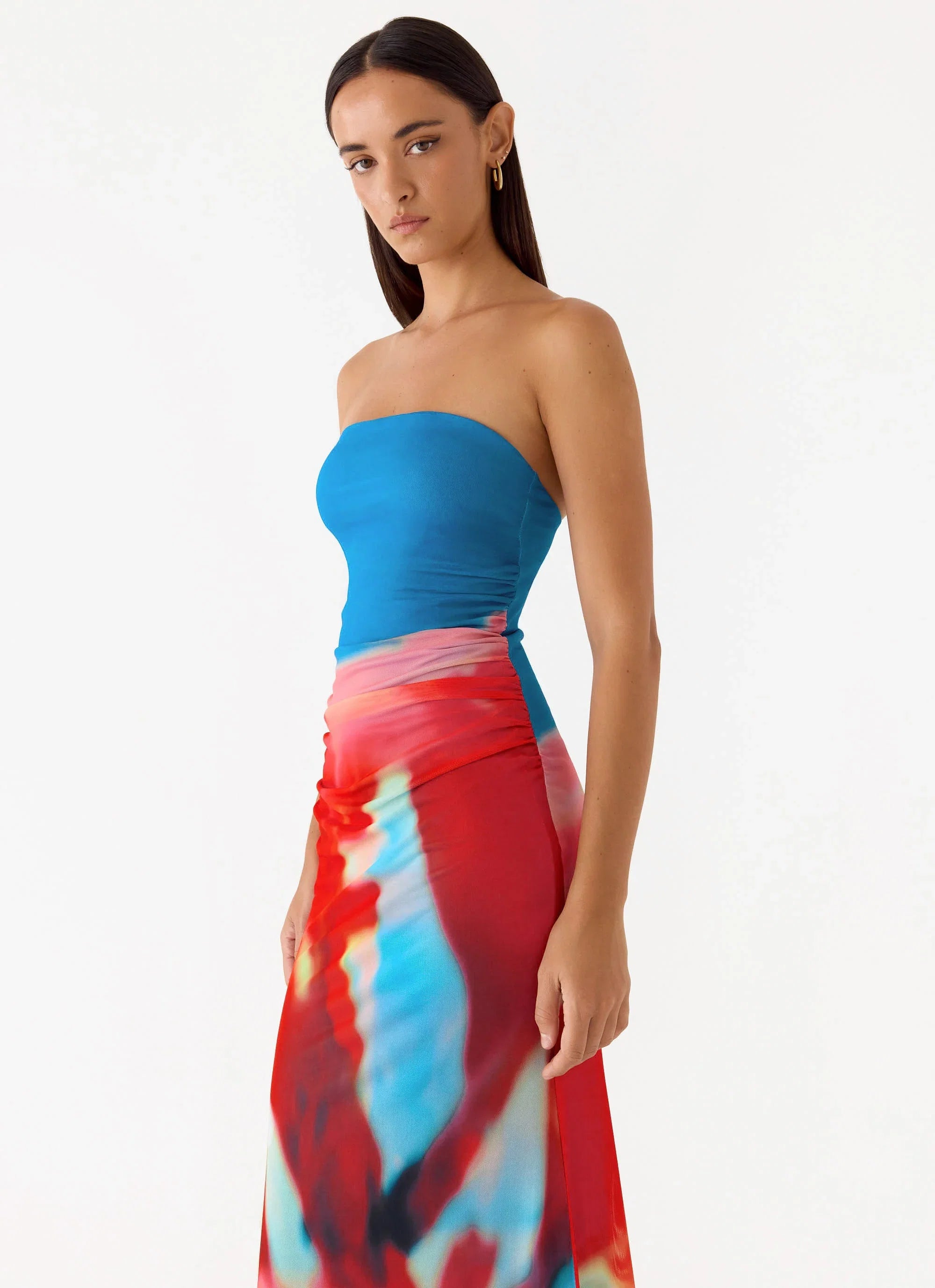 Iroha Strapless Maxi Dress Twilight Petal