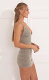 Bodycon Dress in Dark Beige