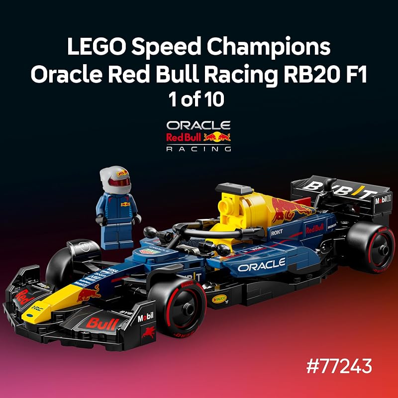 LEGO Speed Champions Ultimate Formula 1 Collectors Pack Contains 10 Sets in 1 Includes Exclusive Poster Collectible F1 Model Car Kit Gift for Race Car Fans 66802