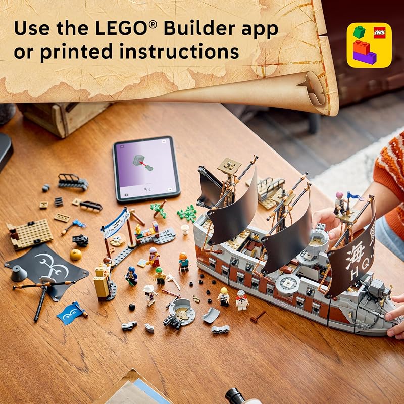 LEGO ONE PIECE Garps Marine Battleship 75646 Building Toys for Boys Girls Ages 9 8 Minifigures Hidden Details Decor or Play 1705 pieces Gift for Birthdays