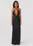 Noir Symphony Maxi Dress Black