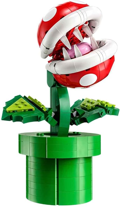 LEGO Super Mario Piranha Plant Building Sets for Adults Mario Collectible for Men Women Ages 18 Years Gift for Birthdays Bedroom Home Office or Book Shelf Decor 71426