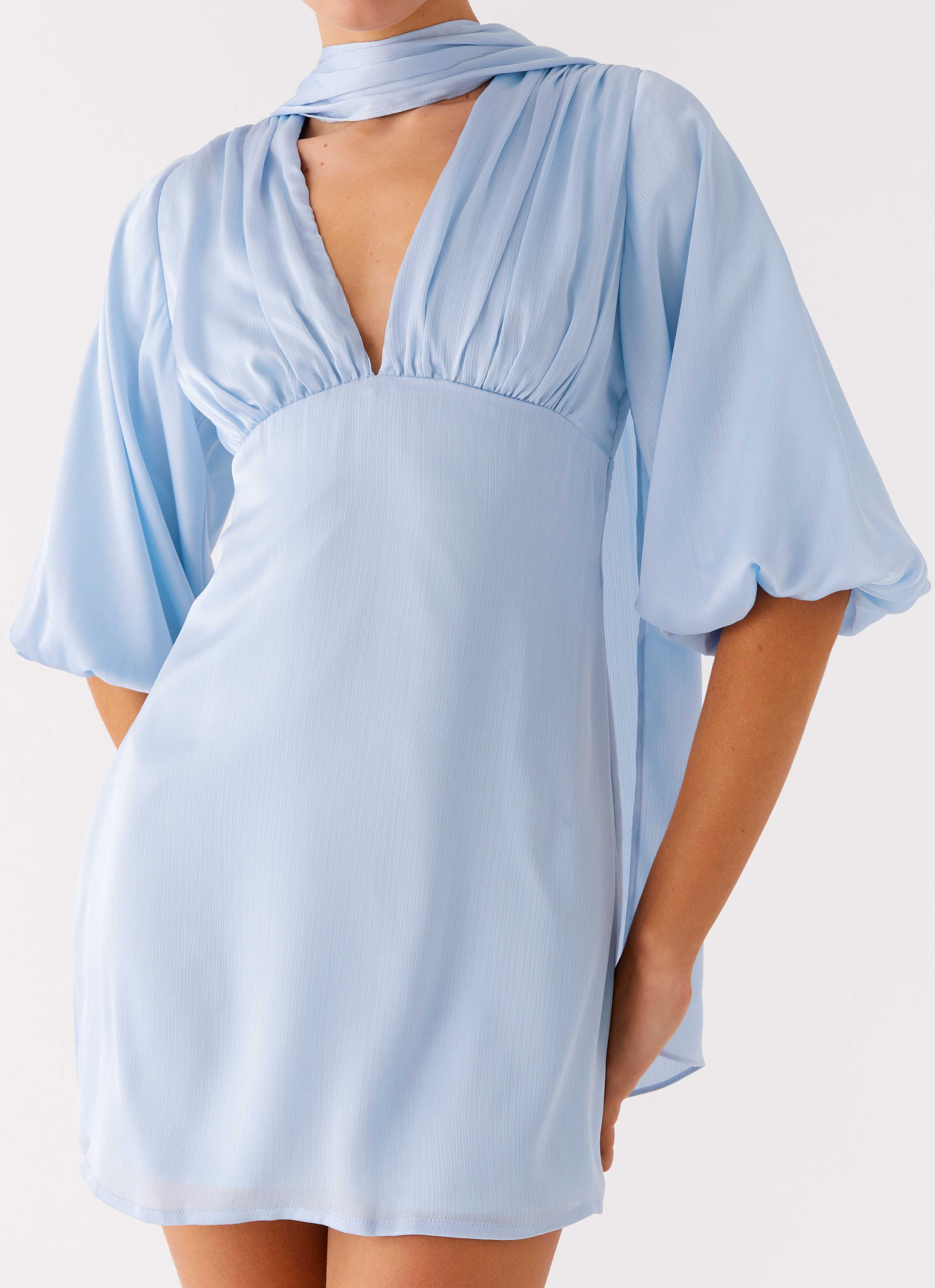 Mary Mini Dress Blue