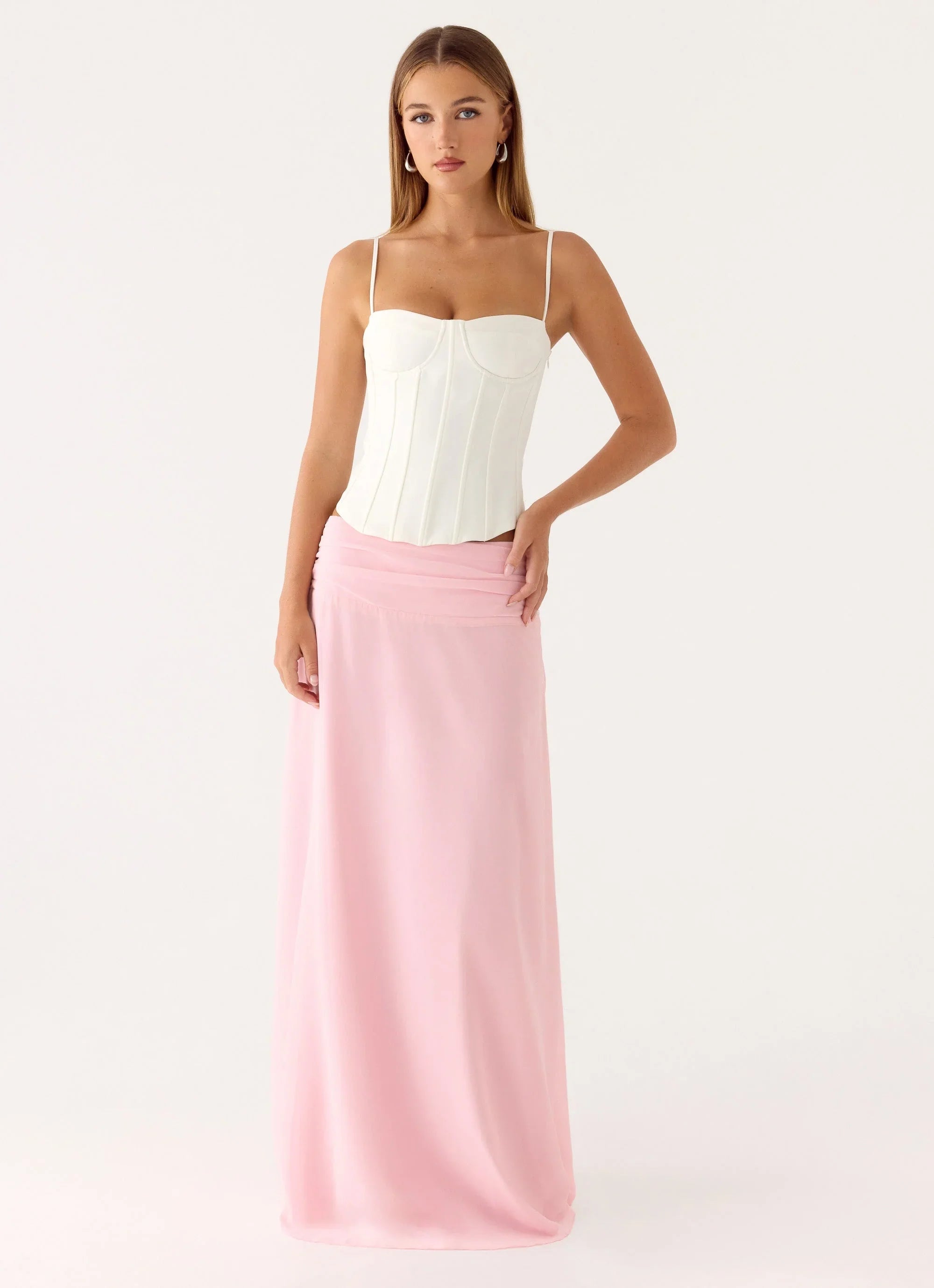 Natalya Maxi Skirt Pink