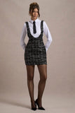 Oxford Black Boucle Sleeveless Pinafore