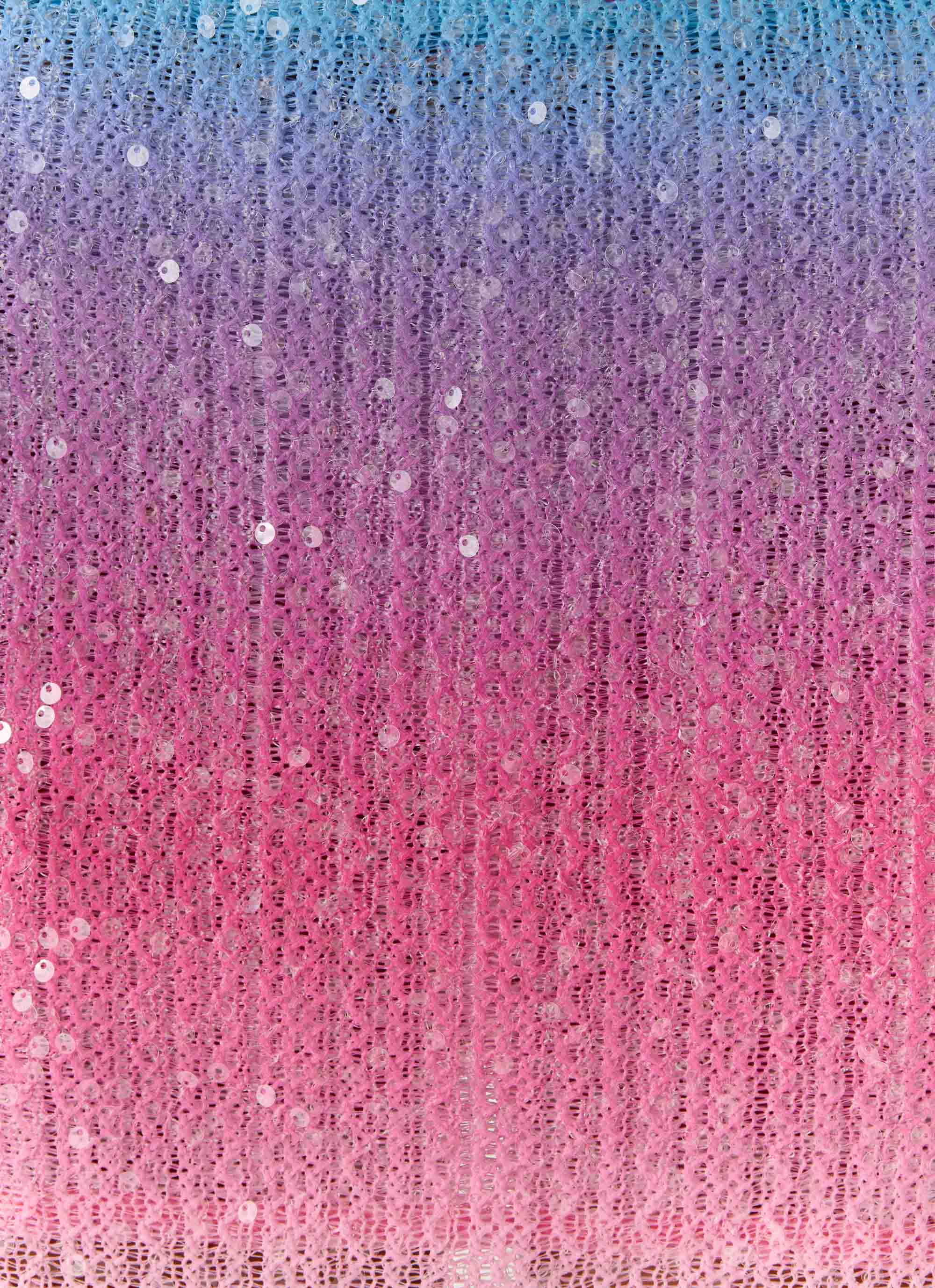 One More Time Sequin Knit Mini Skirt Disco Ombre