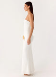 Party After Party Shell Maxi Dress White