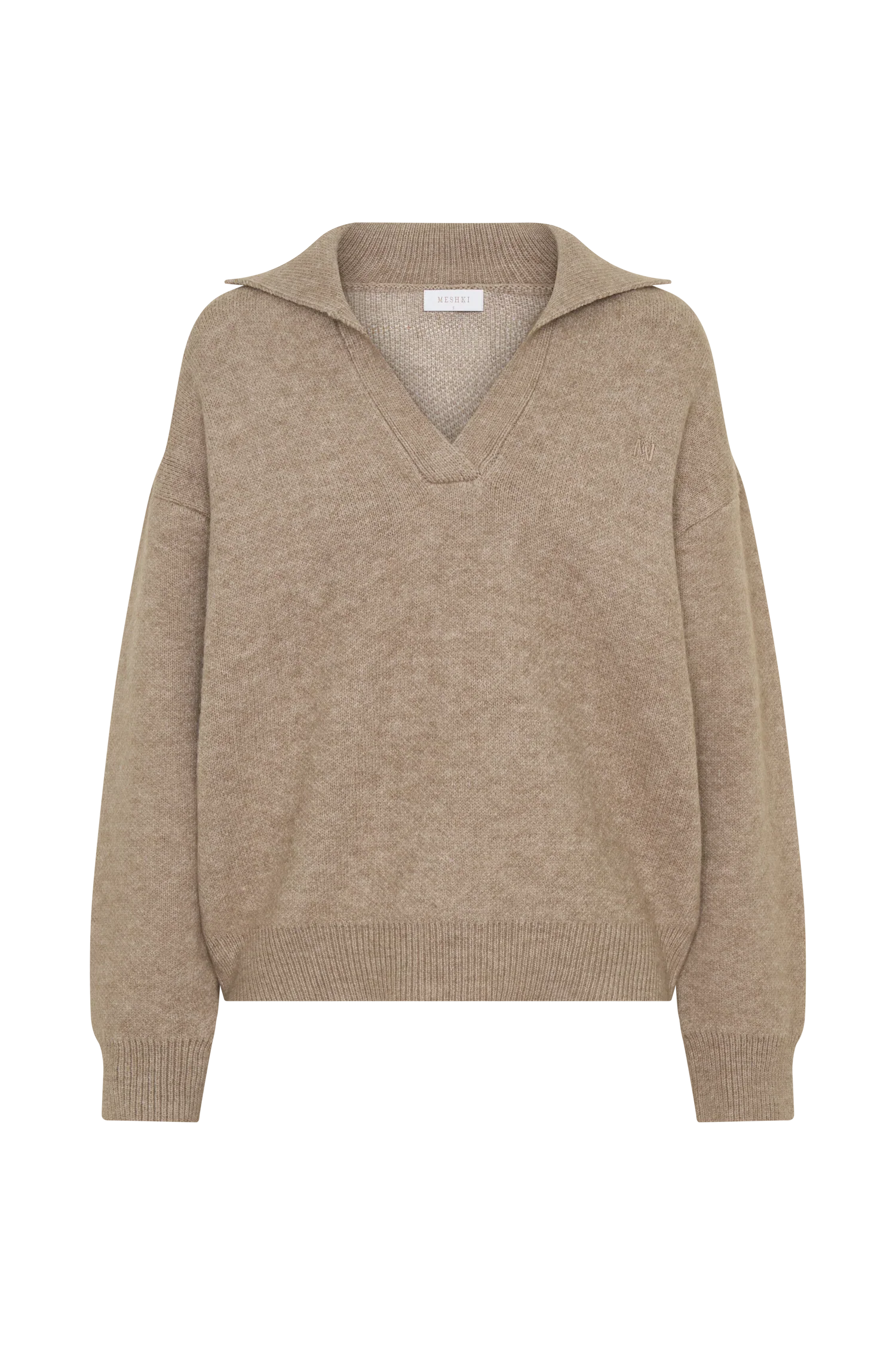 Luca Knit Jumper Beige Marle