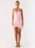Not Your Fan Cut Out Mini Dress Pink