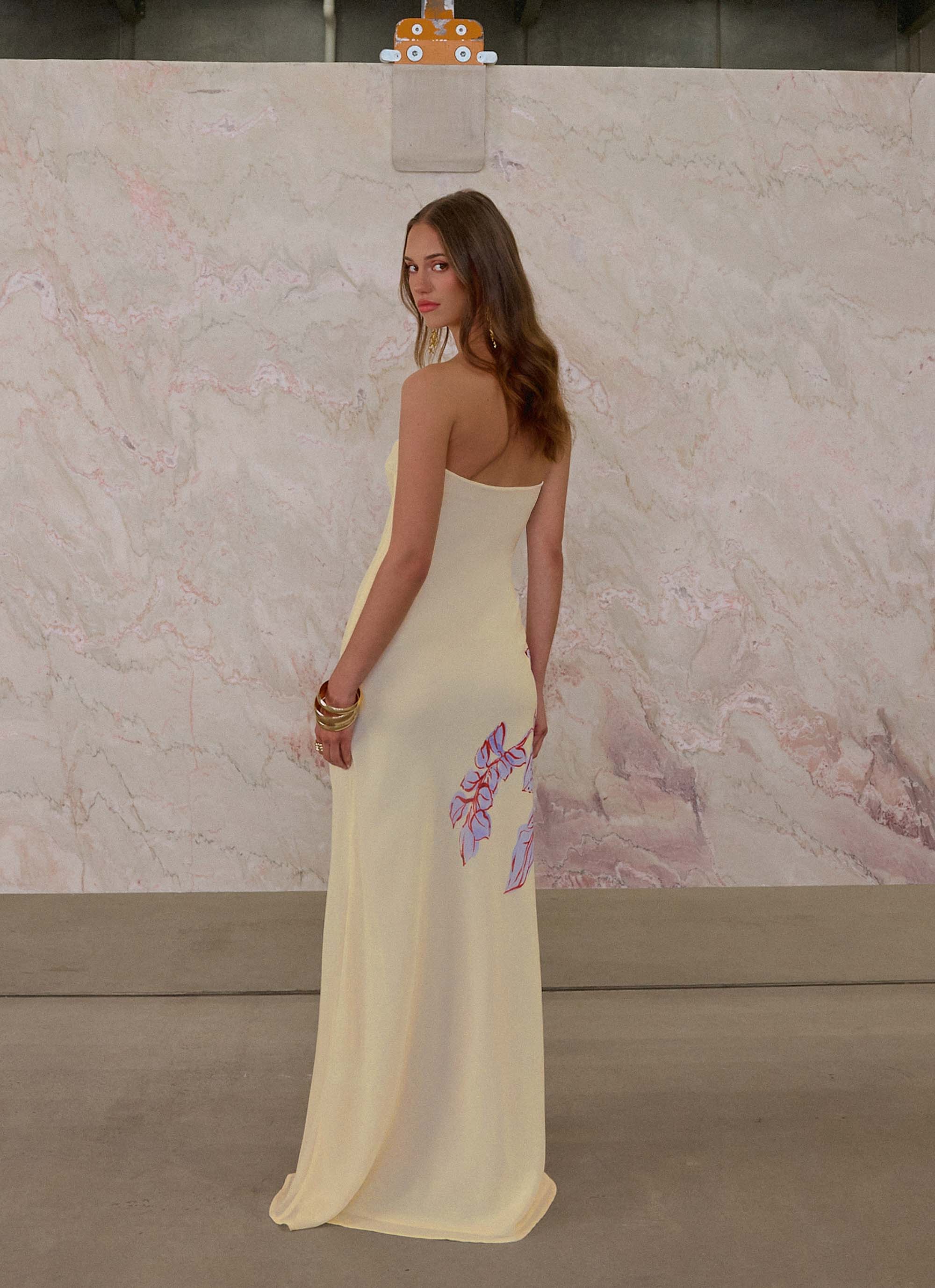 Amelle Maxi Dress Purple Floral