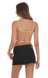 Sequin Open Back Top in Champagne