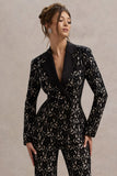 Kennedy Black Lace Tailored Blazer