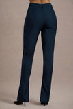 Wonder Woman Navy High Waist Tailored Trousers With Hem Split
