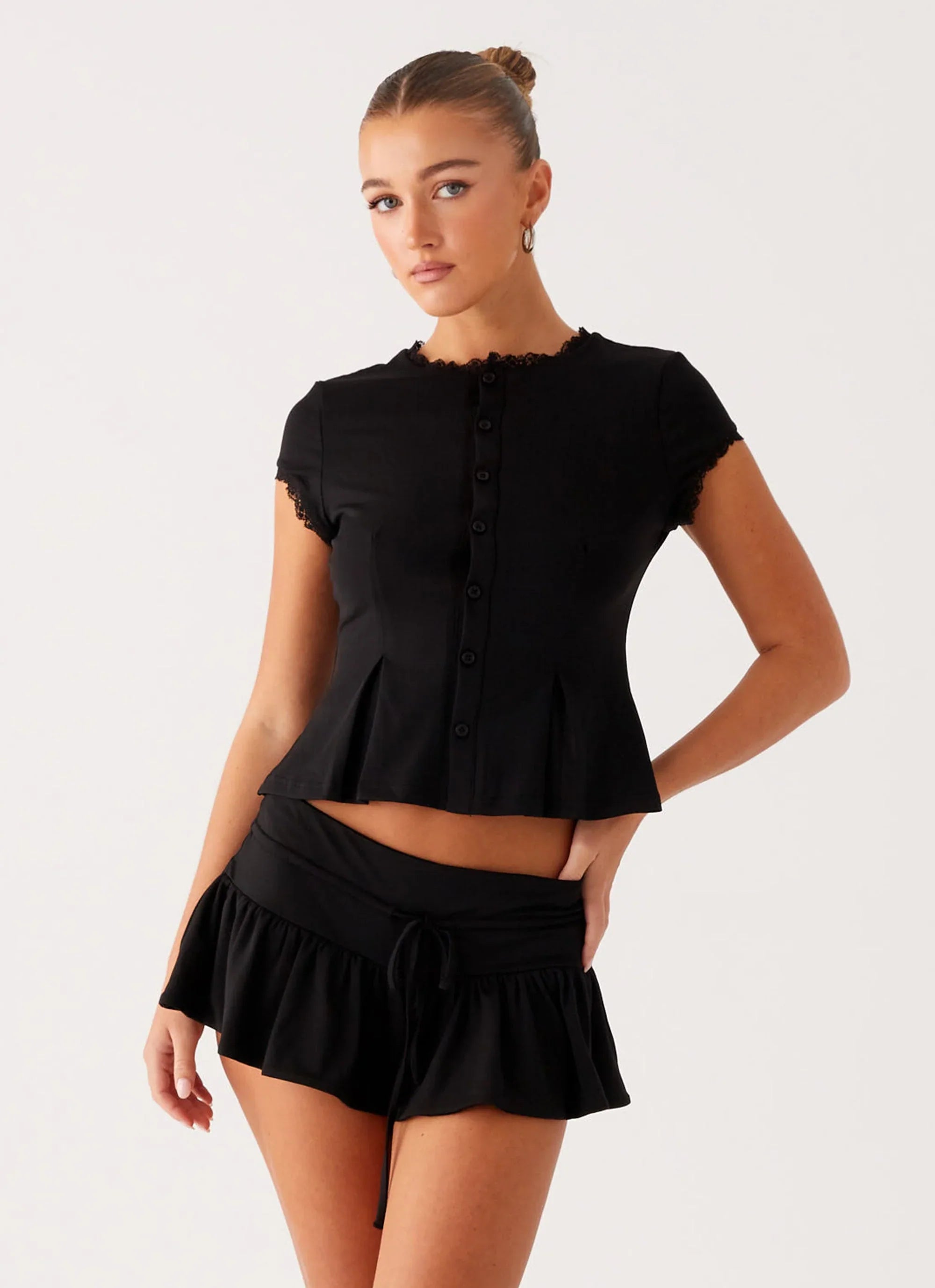 Landon Mini Skort Black