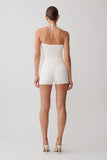 Dimitri Mini Knit Shorts With Belt Ivory