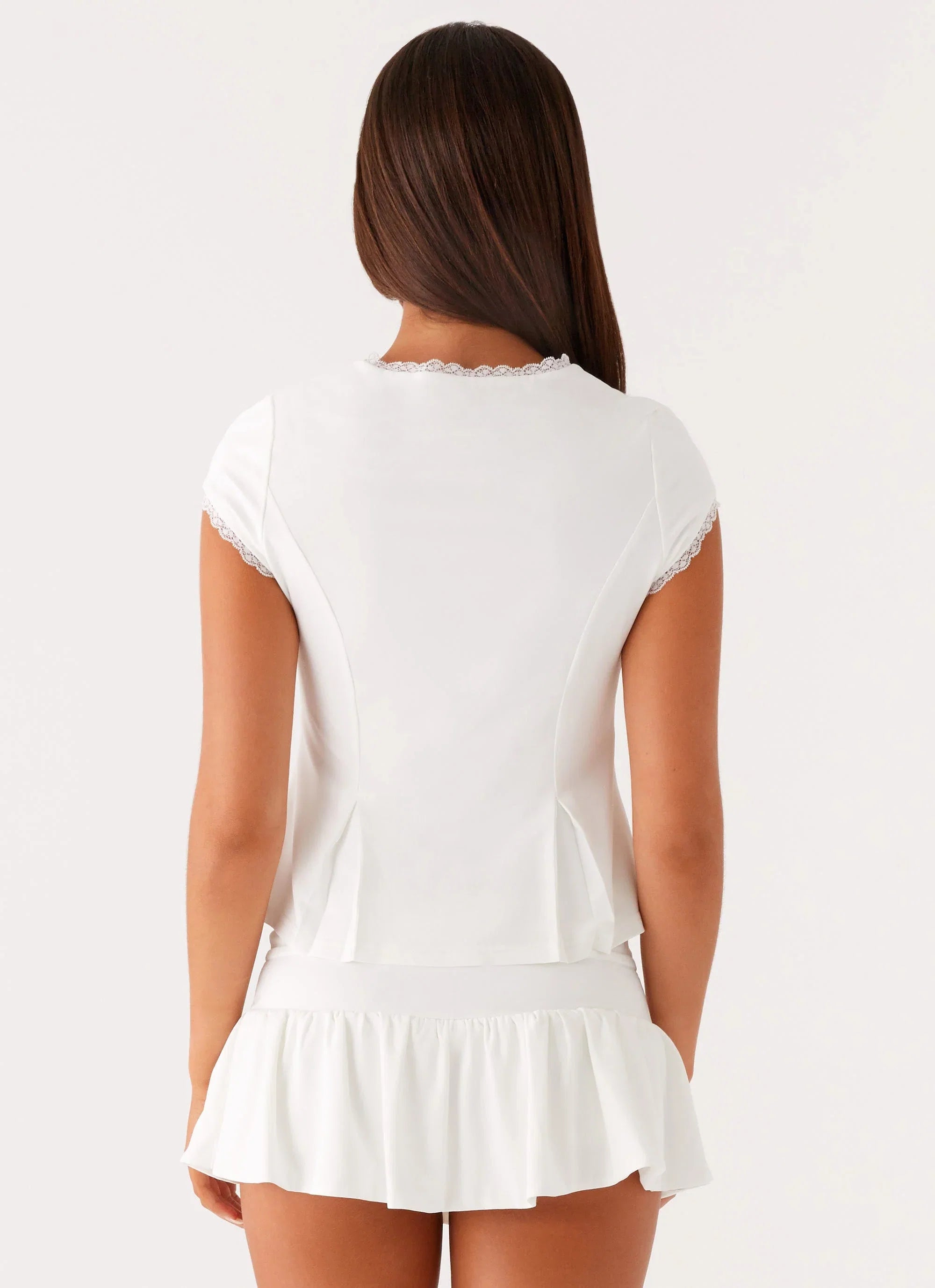 Landon Button Up Top White