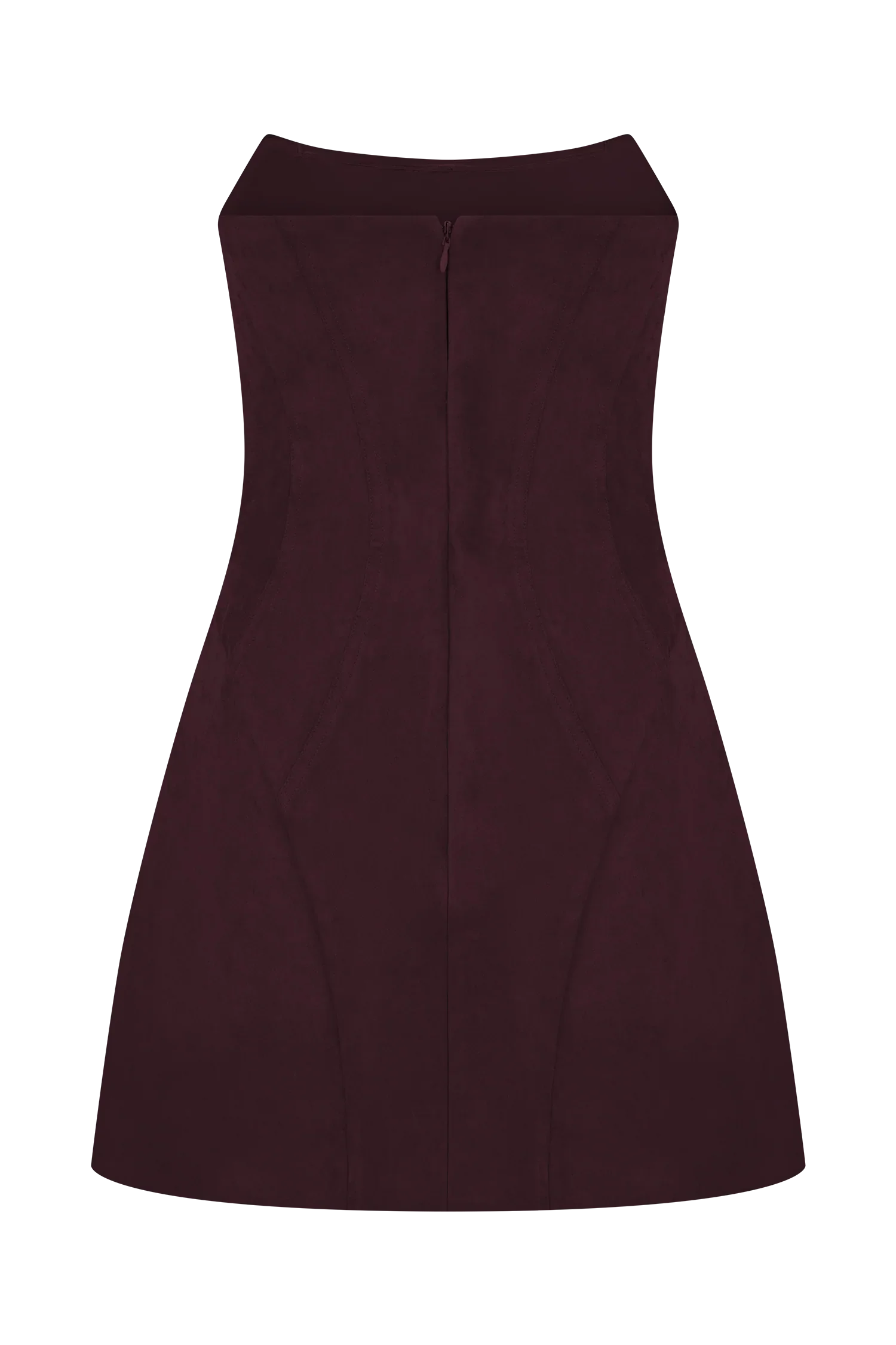 Andy Faux Suede Mini Dress Wine