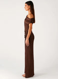 Harvest Moon Maxi Dress Chocolate