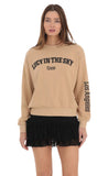 Lucy in the Sky Crew Jumper in Brown