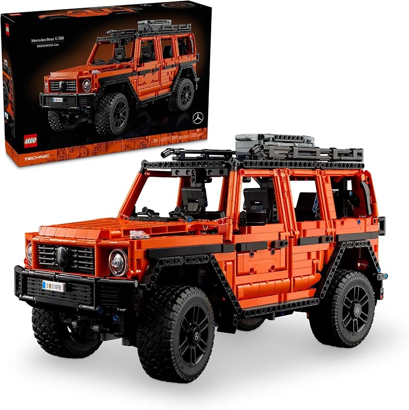 LEGO Technic Mercedes Benz G 500 Professional Line Model Car Kits Building Set of Mercedes G Wagon for Adults Ages 18 Gift for Birthdays with Realistic Details 42177