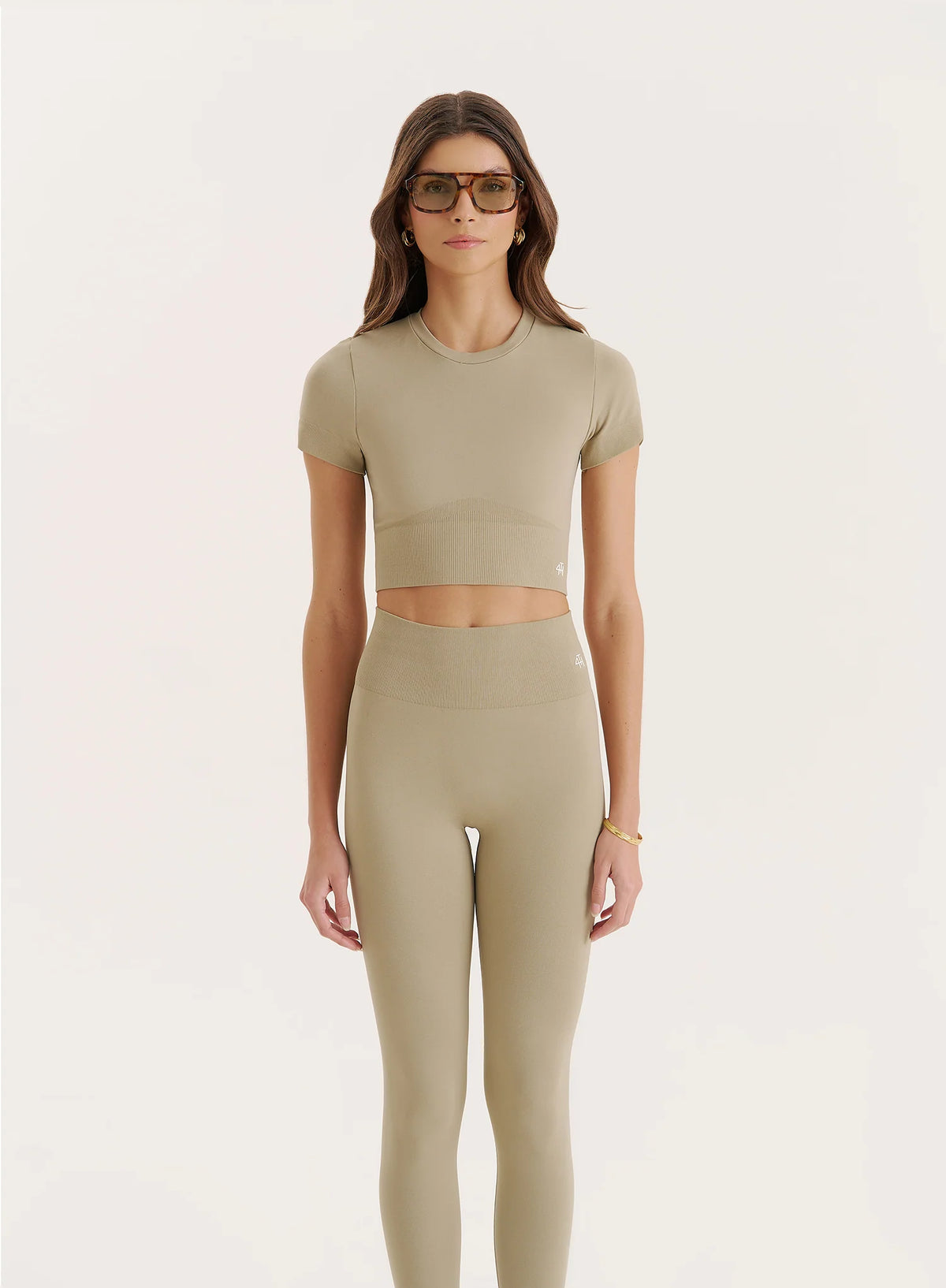 Sage Seamless Gym Crop Top