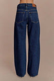 Laina Mid Rise Diamante Denim Jeans Midnight Blue