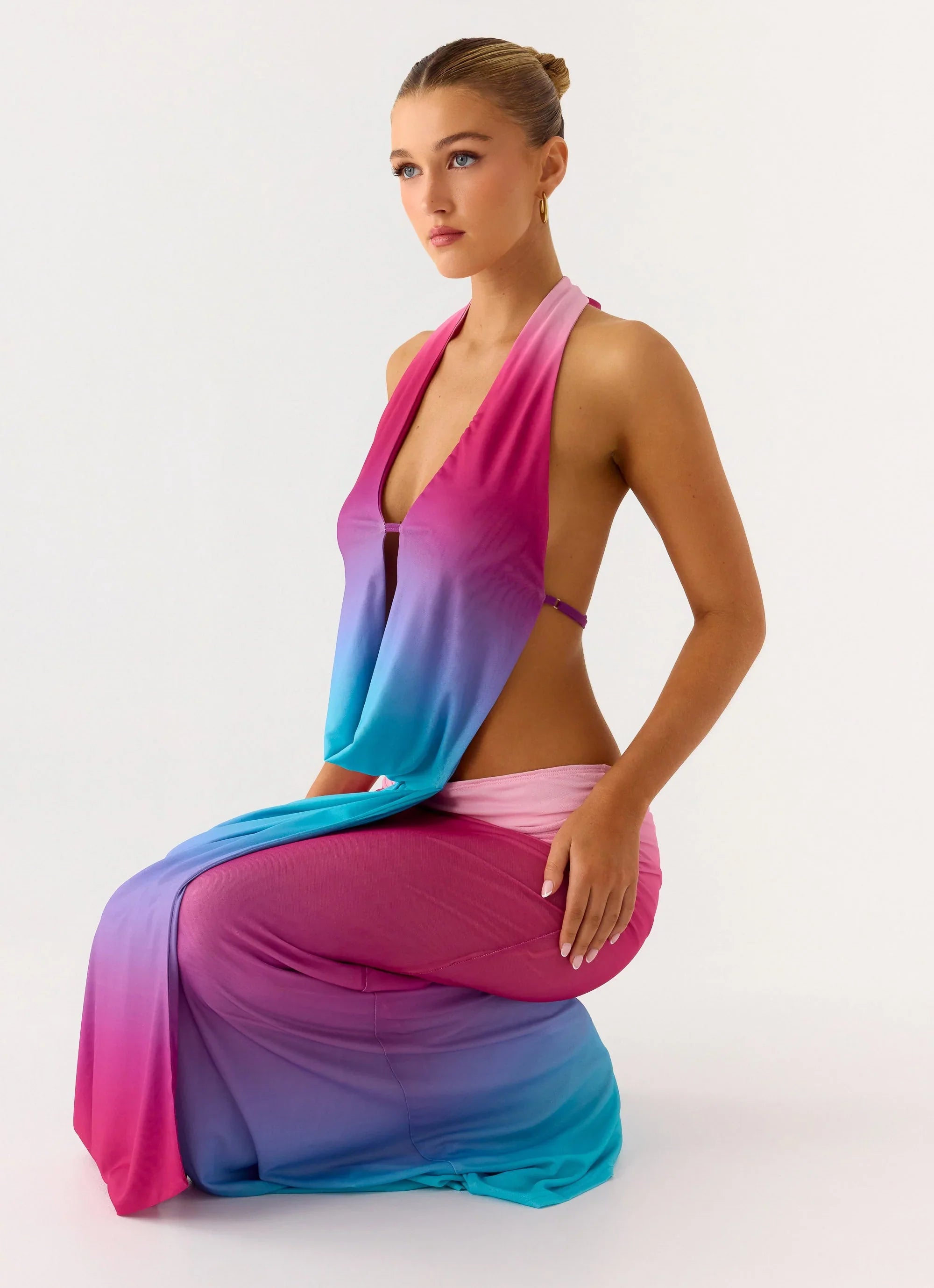 After Bloom Maxi Dress Disco Ombre